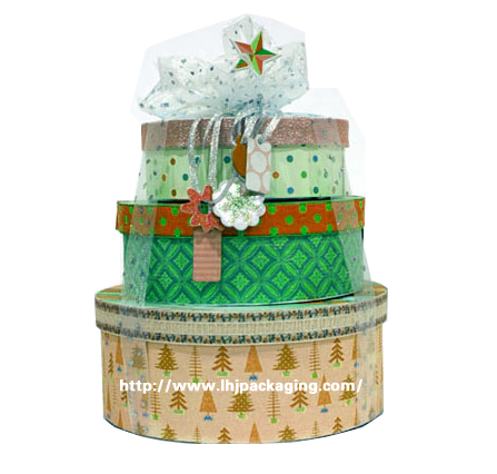 round christmas box, round gift box, round paper box,christmas paper box
