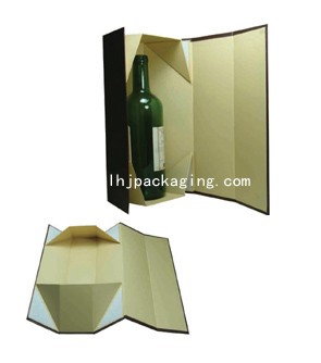 wine box,folding wine box,,collapsible box,folding  box,foldable box