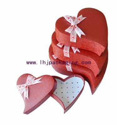 Chocolate packaging box , candy box . heart-shape chocolate  box